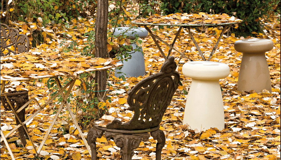 Porcino Outdoor Stool by Serralunga Furniture Stool